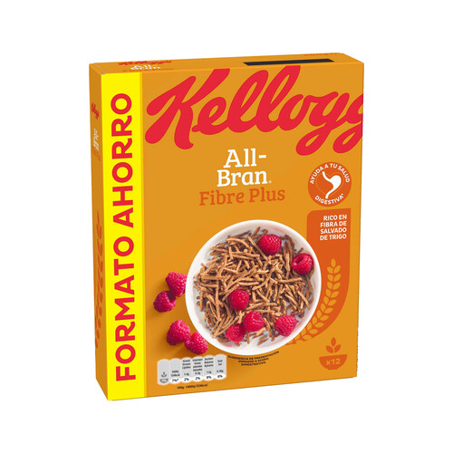 KELLOGG'S Cereales de trigo (salvado de trigo rico en fibras) KELLOGG´S All bran 500 g.