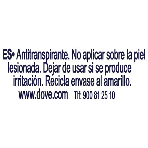 DOVE Fresh care + Desodorante roll on para mujer sin sales de alumino 50 ml.