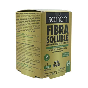 SANON Fibra soluble de alta disolución 30 sticks.