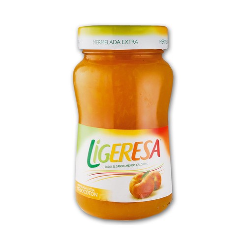 LIGERESA Mermelada de melocotón con fructosa 330 g.