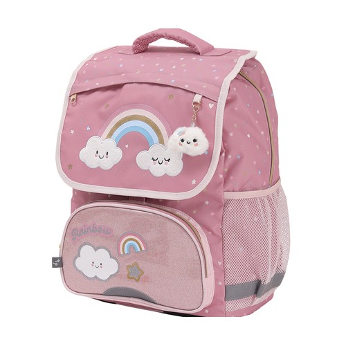 Mochila 38cm de 2 compartimentos arco irirs, ALCAMPO.