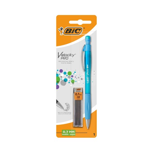 Portaminas con grosor de escritura de 0.7 mm + 12 minas de dureza HB BIC Atlantis.