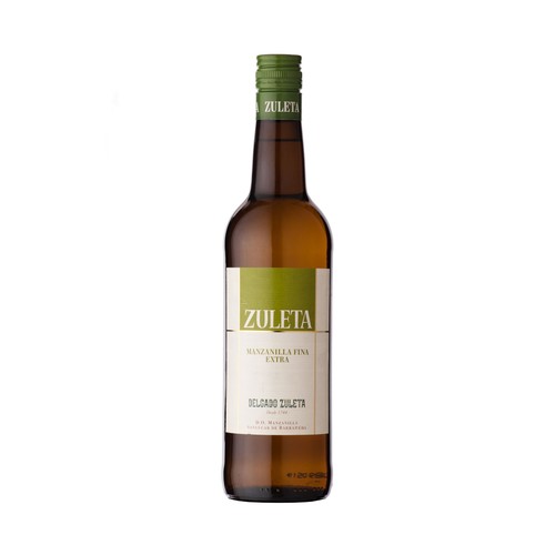 ZULETA  Vino manzanilla fina con D.O. Sanlúcar de Barrameda ZULETA botella de 75 cl.