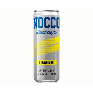 NOCCO Bebida electrolyte lemon lime 355 ml.