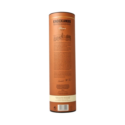 KNOCKANDO Whisky single malt escocés 12 años 70 cl.
