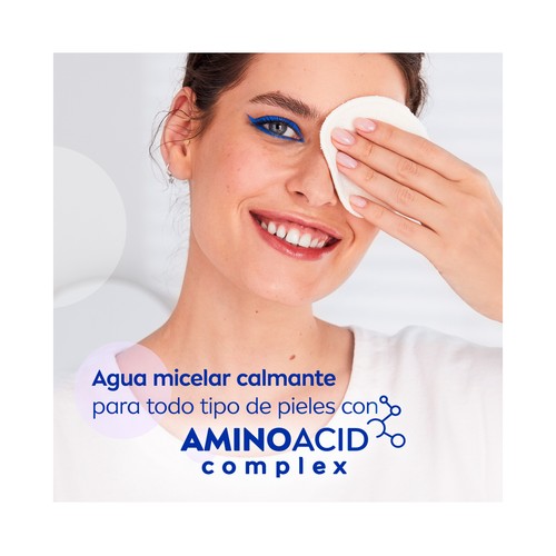 NIVEA Aminoacid complex Agua micelar desmaquilladora de rostro y ojos, para todo tipo de pieles 100 ml.