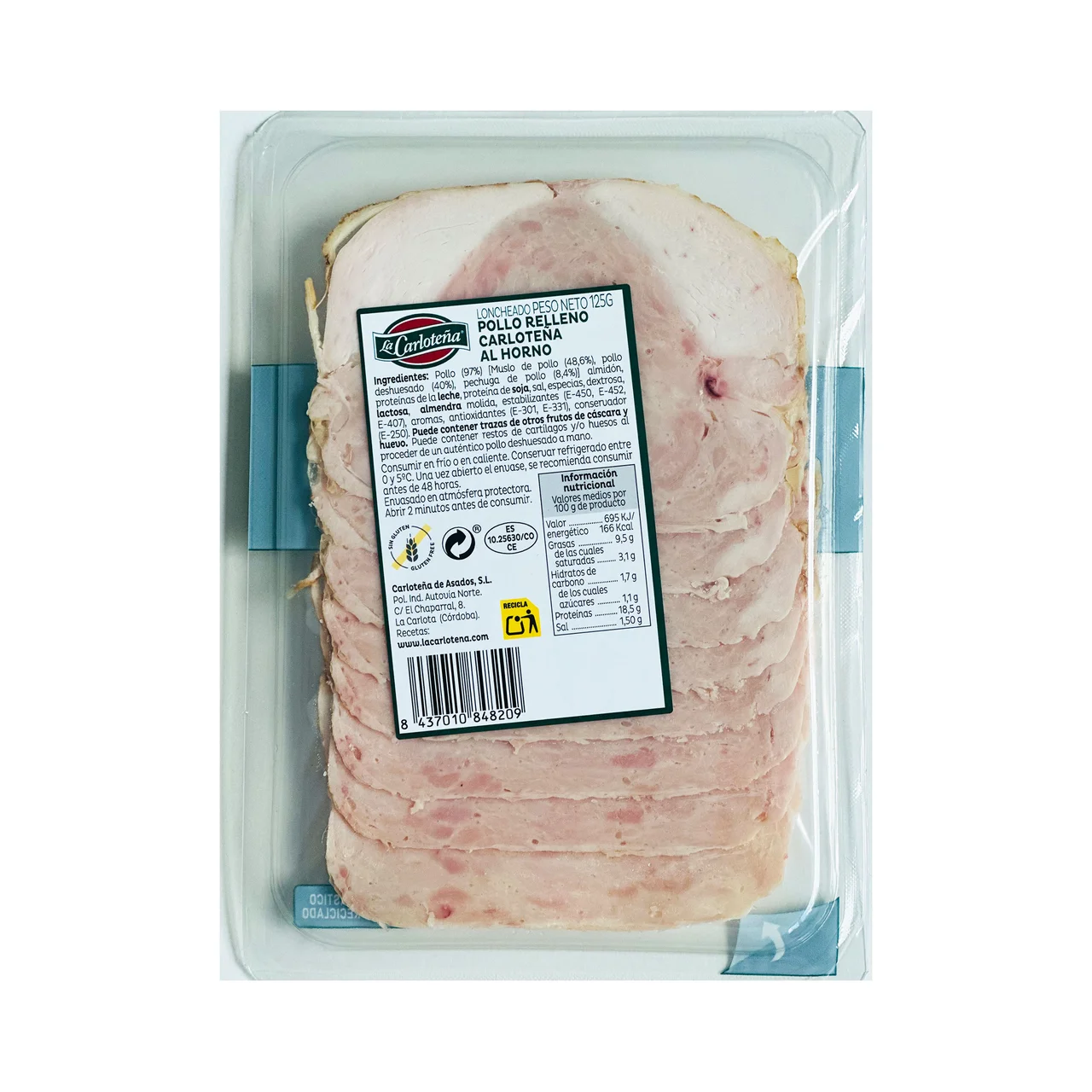 Loncheado de pollo 125 g.