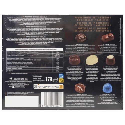 VENDOME Caja surtida de bombones 230 g.