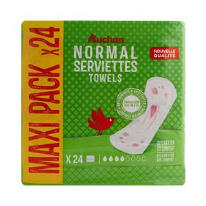 Imagen de PRODUCTO ALCAMPO Compresas normales de incontinencia, para perdidas leves a moderadas 24 uds.