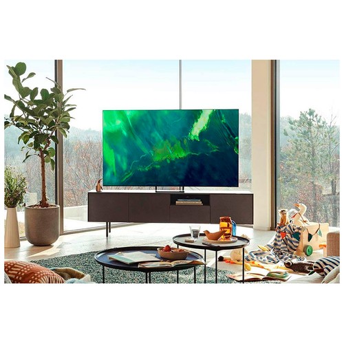 Televisión 139,7 cm (55") QLED SAMSUNG ﻿QE55Q75BATXXC 4K, HDR 10+, SMART TV, WIFI, BLUETOOTH, TDT T2, USB reproductor y grabador, 4HDMI, 3400HZ.