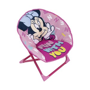 Silla infantil plegable con asiento redondo diseño Minnie, ARDITEX.