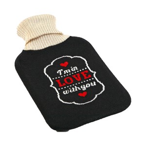 Imagen de Bolsa de agua caliente 2 litros, diseño color negro 