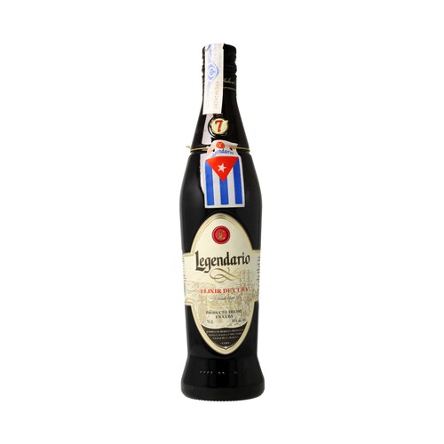 Ron añejo de 7 años, elaborado en Cuba LEGENDARIO botella de 70 cl.