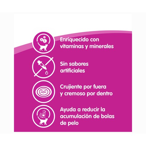 WHISKAS Snacks bolas de pelo 50 gr.