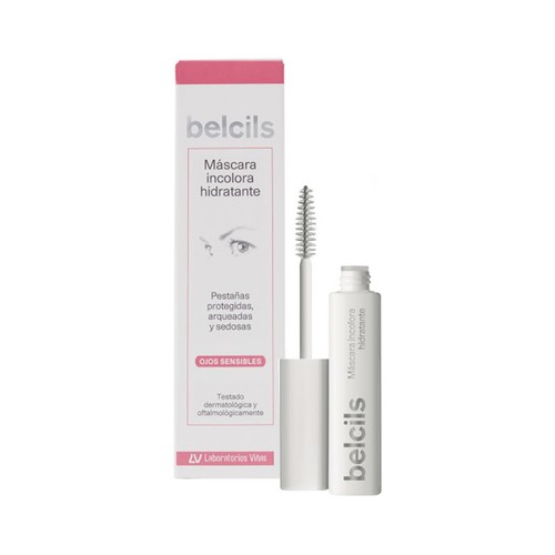 BELCILS Máscara de pestañas hidratante e incolora, especial ojos sensibles BELCILS 7 ml.