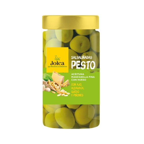 JOLCA Aceitunas salsaliñadas pesto 240 g.