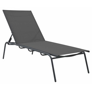 Imagen de Tumbona jardín de acero y textileno 202X76X39 cm, GARDEN STAR ALCAMPO.
