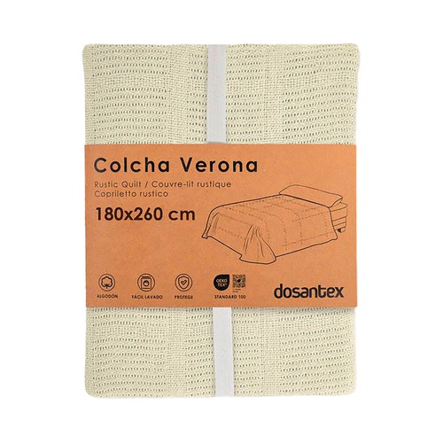 Colcha 180x260cm multiusos algodón. DOSANTEX