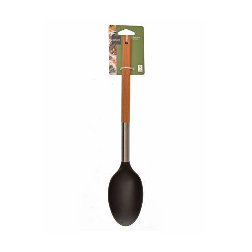 Cuchara de cocina para servir fabricado en plástico con mango de acero inoxidable y madera,  ACTUEL