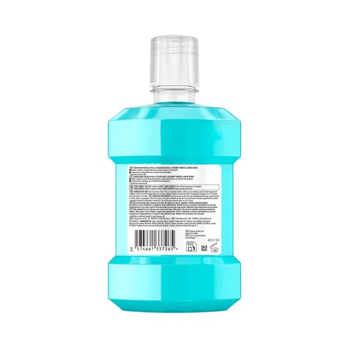 LISTERINE Enjuage bucal de uso diario sin alcohol, con sabor suave a mentol LISTERINE 1 l.