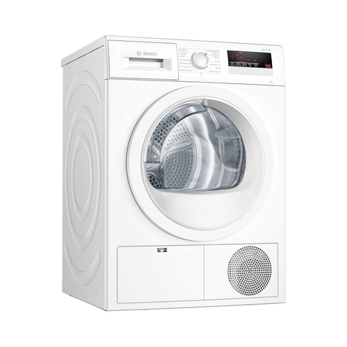 Secadora por condensación con bomba de calor BOSCH WTR85V91ES capacidad de secado: 8KG, clasificación energética: A++, H: 84,2cm, A: 59,8cm, F: 59,9cm.
