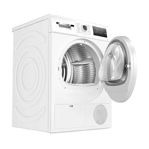 Secadora por condensación con bomba de calor BOSCH WTR85V92ES capacidad de secado: 8KG, clasificación energética: A++, H: 84,2cm, A: 59,8cm, F: 59,9cm.