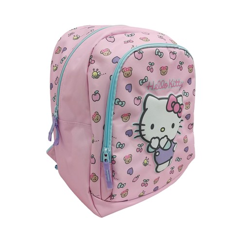Mochila 38 cm 2 compartimentos. HELLO KITTY