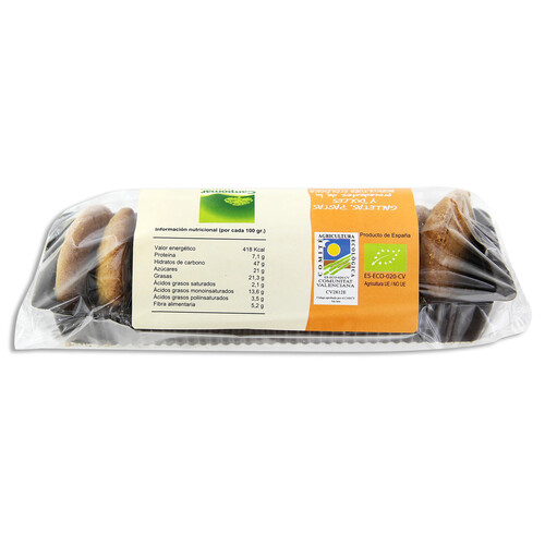 Galletas de almendra con harina de máiz ecológicas CAMPOMAR Nature 150 g.