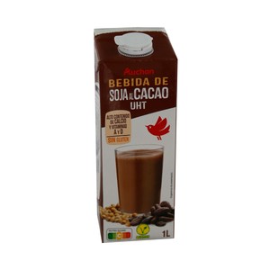 Imagen de AUCHAN Bebida de soja con sabor a chocolate 1 l. Producto Alcampo