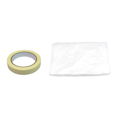 Pack de cinta de carrocero + plástico protector, PRODUCTO ALCAMPO.