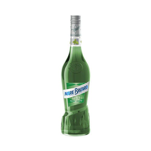 MARIE BRIZARD Licor de peppermint (menta) con alcohol MARIE BRIZARD botella de 70 cl.