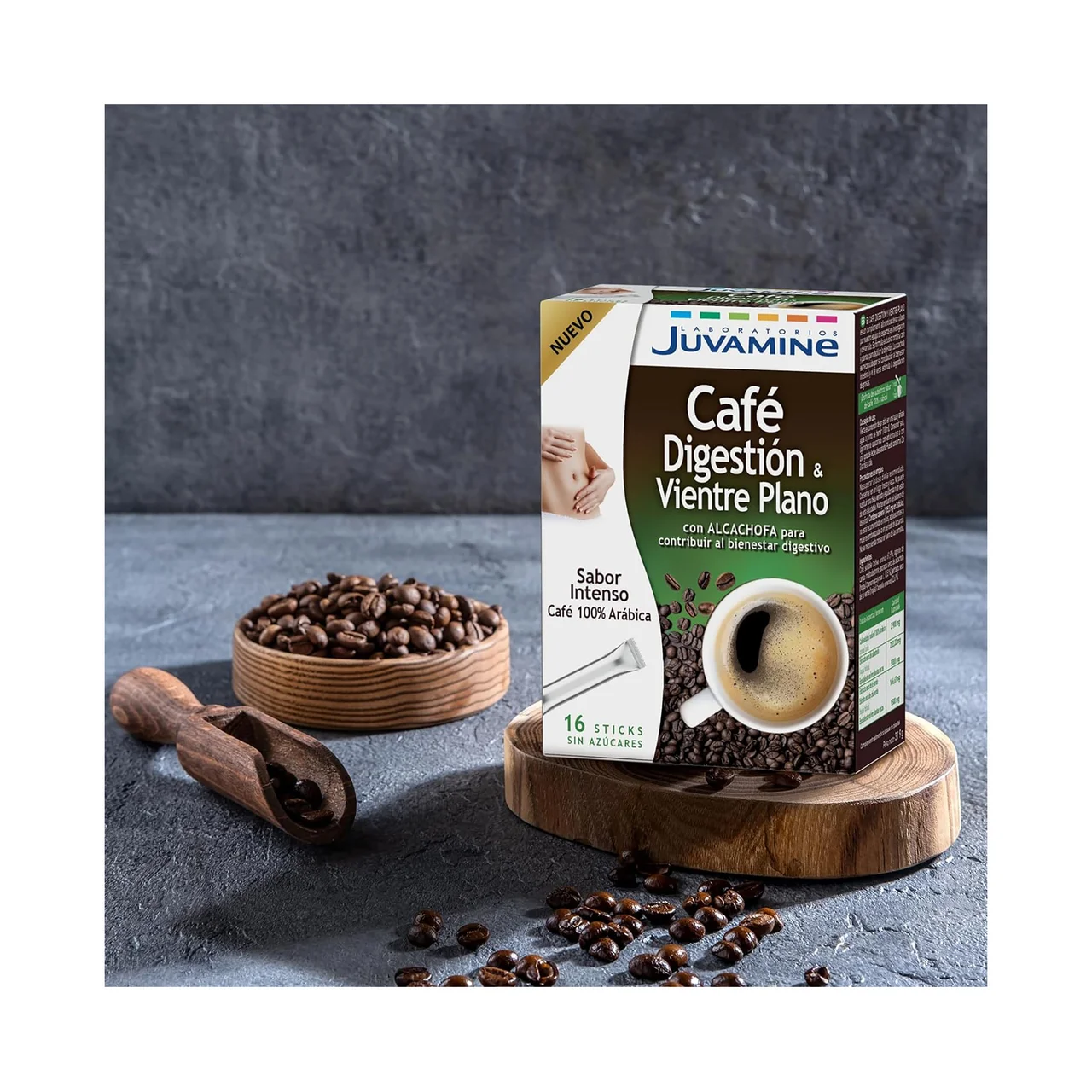 Café digestión, vientre plano con alcachofa 16 uds.