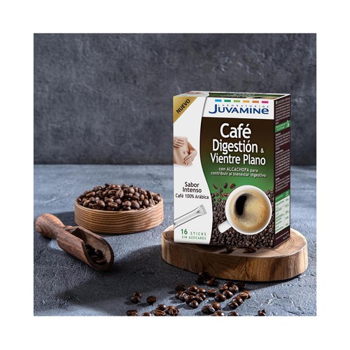 JUVAMINE Café digestión, vientre plano con alcachofa 16 uds.
