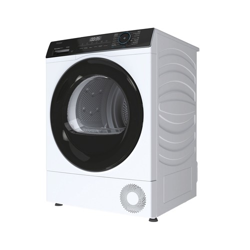 Secadora por condensación HAIER HD100-A2939E-IB capacidad de secado: 10KG, H: 85cm, A: 59,6cm, F: 62,5cm.
