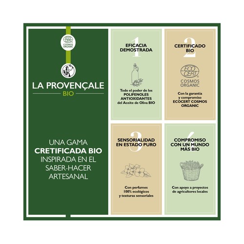 LA PROVENÇALE Crema antiarrugas con aceite de oliva bio D.O, La Provenza LA PROVENÇALE Bio 50 ml.