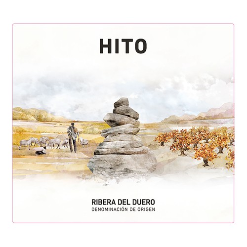 HITO Vino tinto con D.O. Ribera del Duero botella 75 cl.