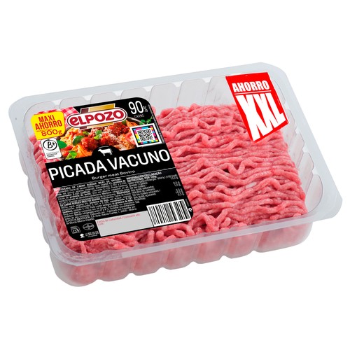 EL POZO Preparado (burger meat) de carne picada de vacuno 800 g.