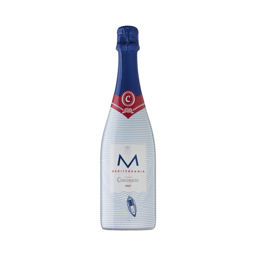 Cava brut con denominación de origen Cava CODORNIU Mediterrania botella de 75 cl.