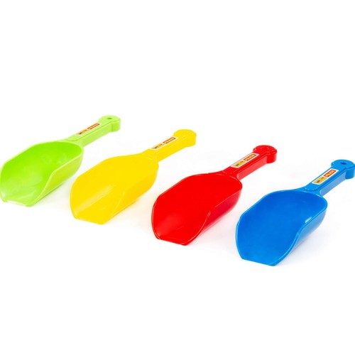 Pala de plástico para la arena 23cm, 4 colores surtidos, GMBH.