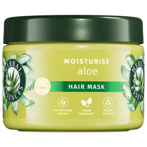 HERBAL ESSENCES Mascarilla capilar hidratante y fortificante con aloe vera, para cabellos muy secos 500 ml.