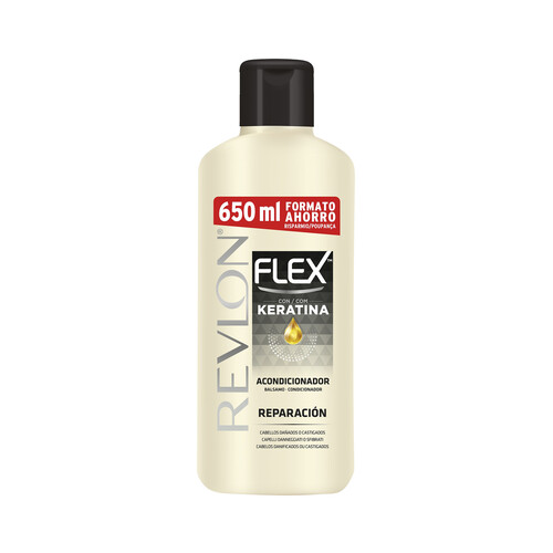 REVLON Bálsamo acondicionador, para cabellos dañados o castigados REVLON Flex 650 ml.