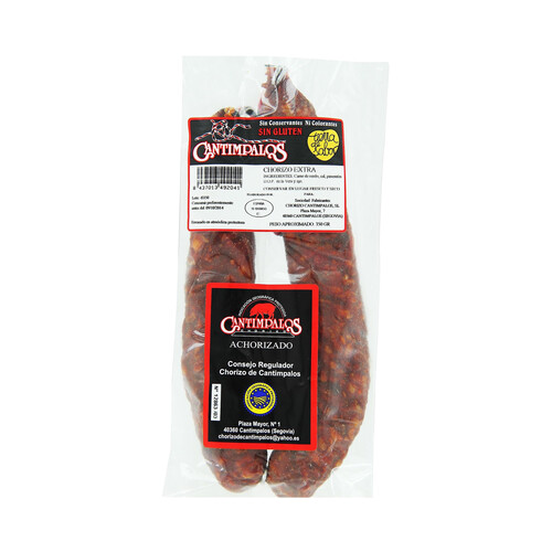 Chorizo de categoria extra con IPG Cantimpalos CANTIMPALOS 350 g.