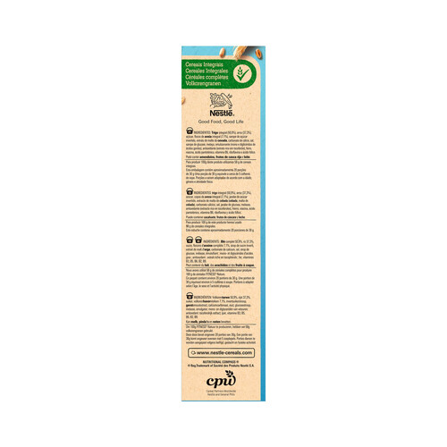 NESTLÉ Copos de trigo y avena integral tostados NESTLÉ FITNESS 625 g.
