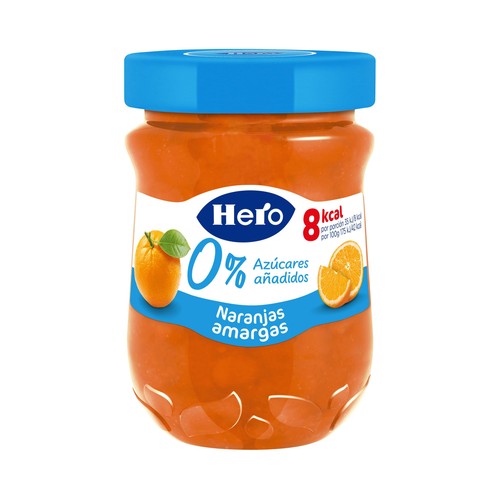 HERO 0% Confitura de naranja amarga sin azúcares añadidos 280 g.