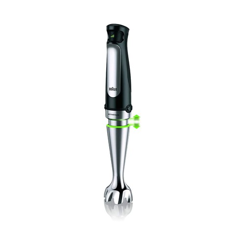 Batidora de mano BRAUN Minipimer 7 MQ7035X, 1000W, velocidad variable, incluye, picador, varillas, vaso graduado.