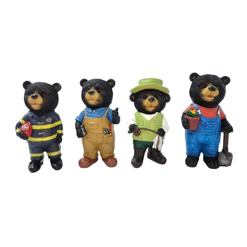 Figura de oso de poliresina altura 23 cm, GARDENSTAR