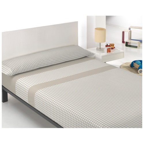 Juego de sábanas 150cm microfibra. VICHY