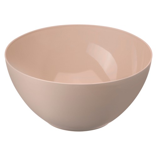 Ensaladera de plástico reutilizable de 28cm, color topo, ACTUEL