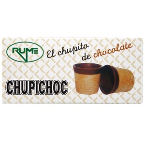 Imagen de RUME Vasitos de barquillo de chocolate para helados 55 g pack de 10 uds