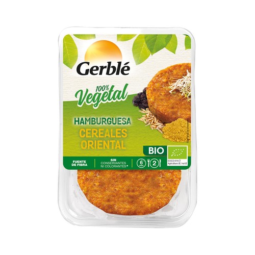 CÉRÉAL BIO Hamburguesa ecológica de tofu con zanahorias 2 uds x 80 g.